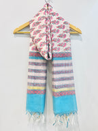 Block Printed Chanderi Dupatta