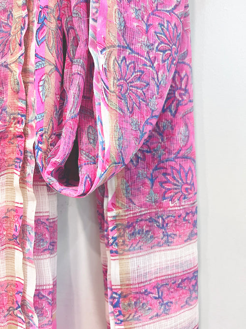 Block Printed Kota Doria Dupatta