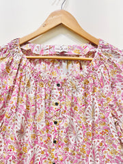 Rosewood Whisper Peasant Top