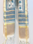 Block Printed Chanderi Dupatta