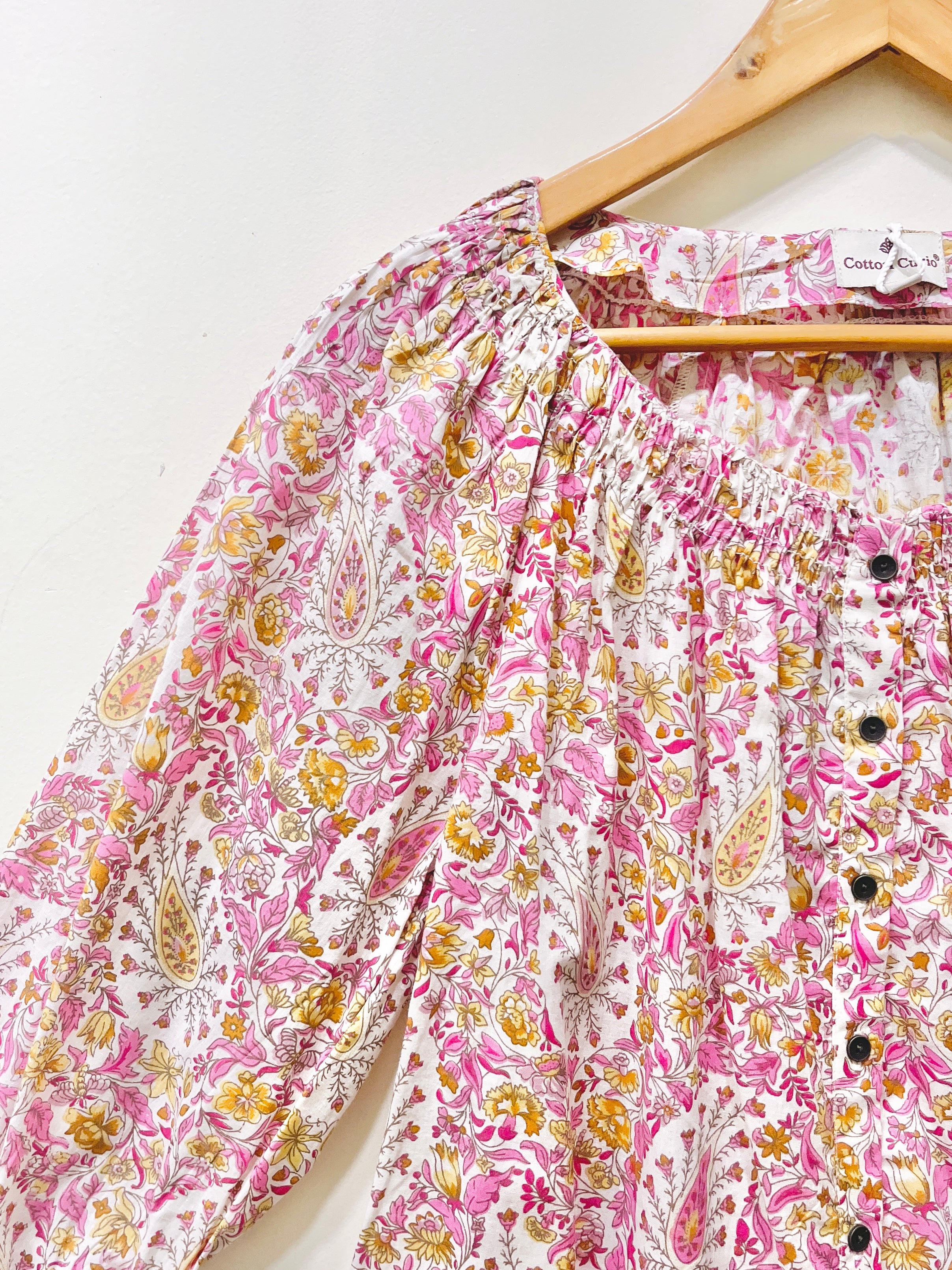 Block Printed Cotton Short Top