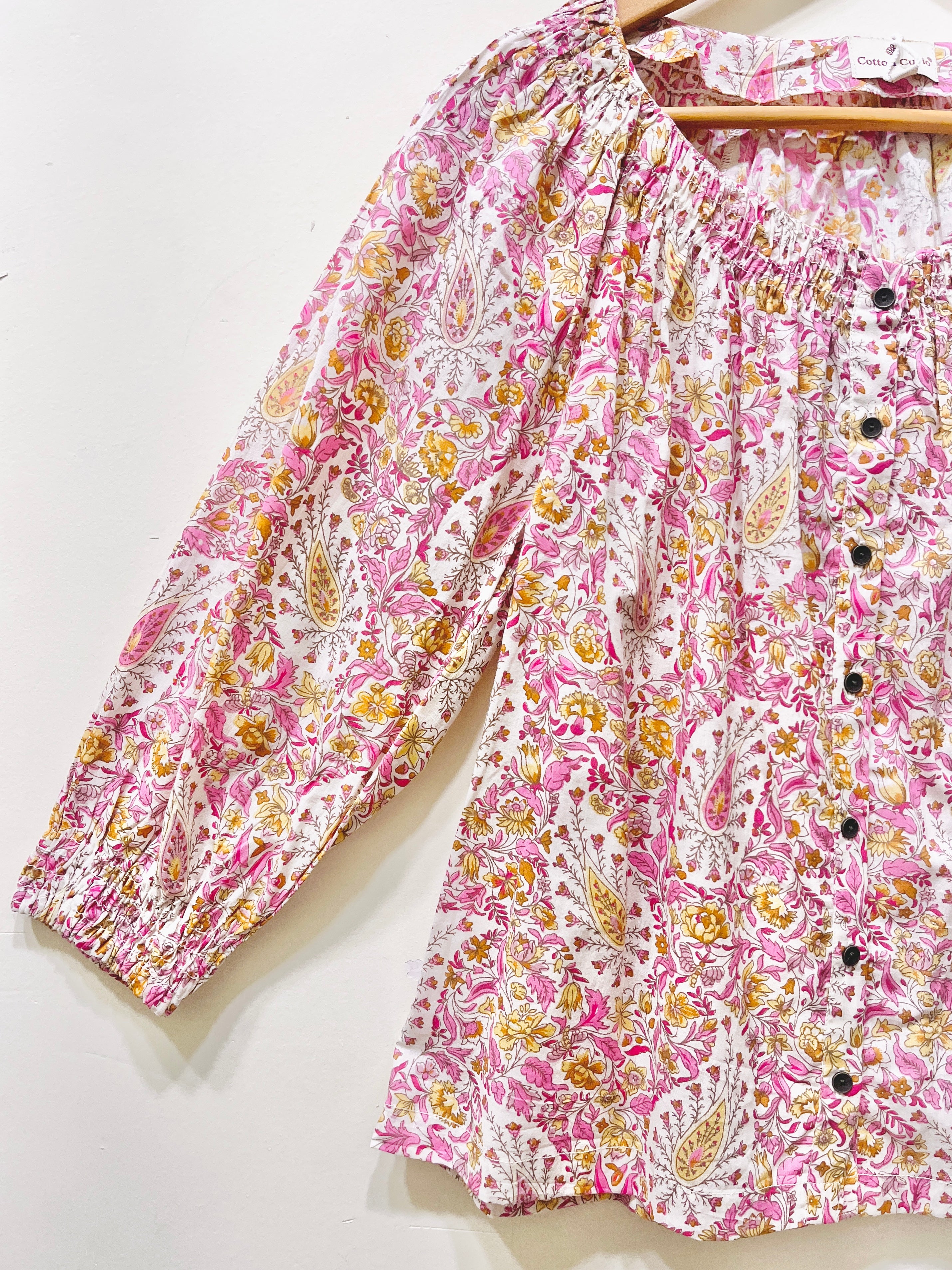 Block Printed Cotton Short Top