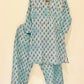 Green Buti Kurta Pant Co-Ord Set