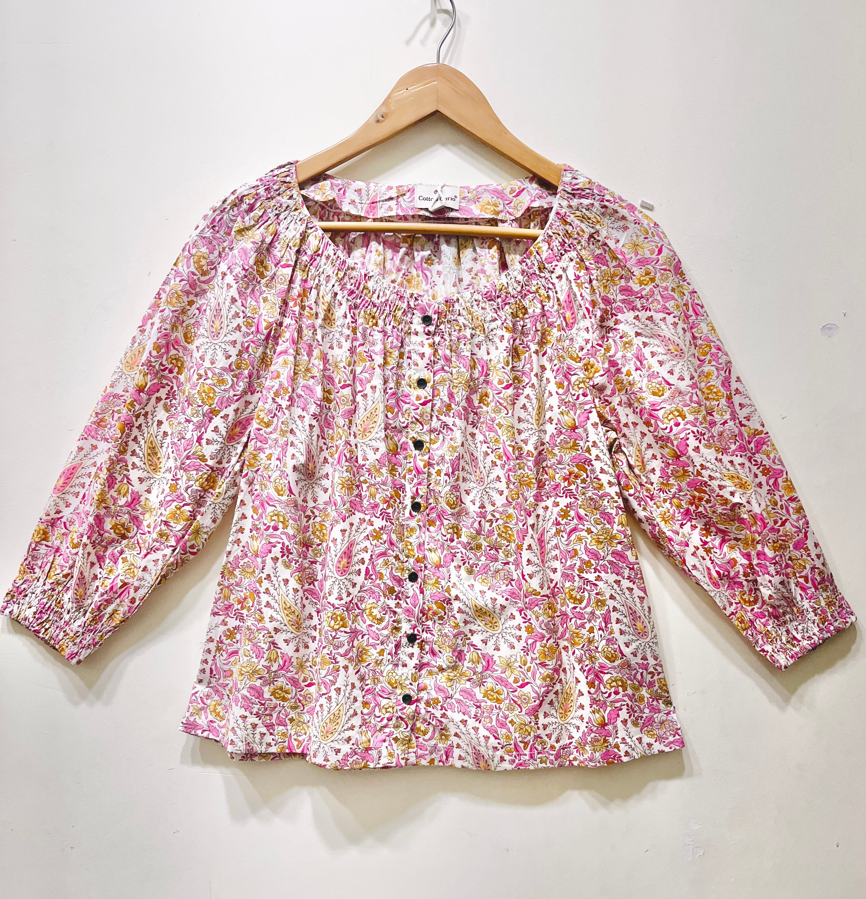 Block Printed Cotton Short Top