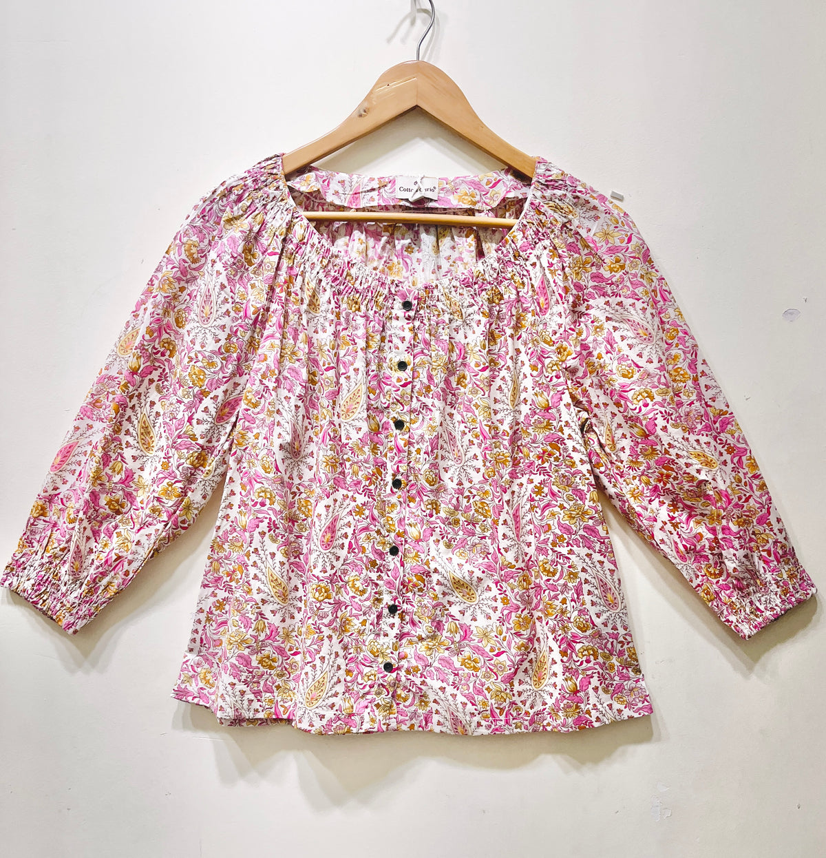 Rosewood Whisper Peasant Top