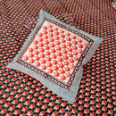 Red and Green Bed Sheet with Pillow Covers