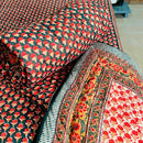 Red and Green Jaipuri Razai