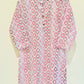 Pink Ikat Kurta Pant Co-Ord Set