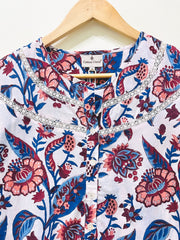 Coral Garden Block Printed Short Top