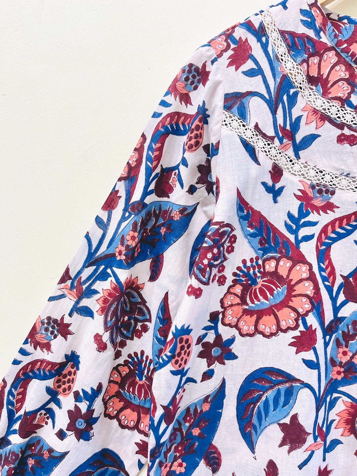 Coral Garden Block Printed Short Top