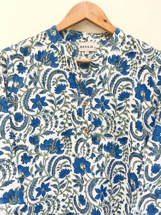 Blue Chintz Kurta Pant Co-Ord Set