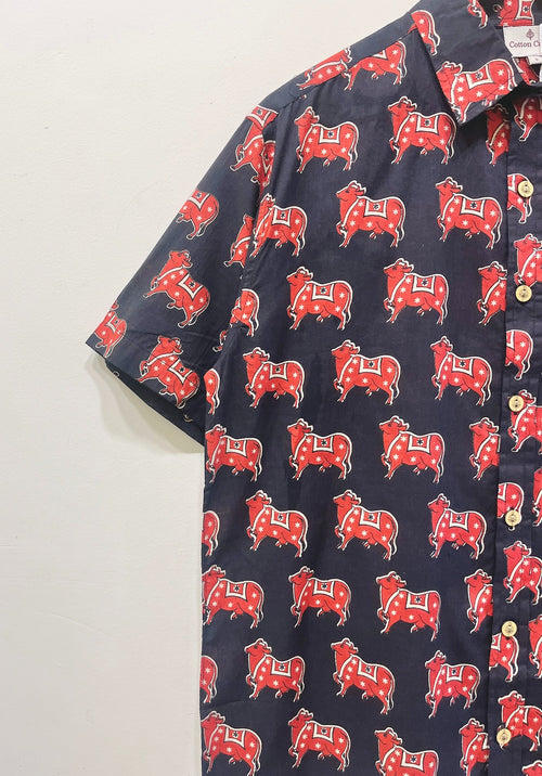 Cotton Printed Half Sleeve Shirt