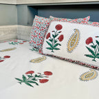 Wild Poppy Bed Sheet with Pillow Covers