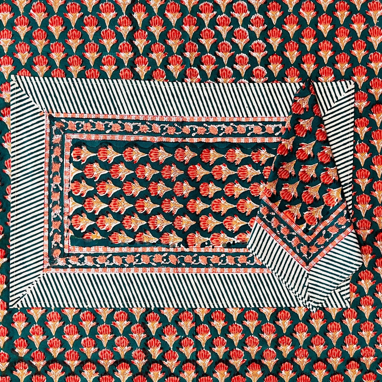 Red and Green Napkins & Placemats