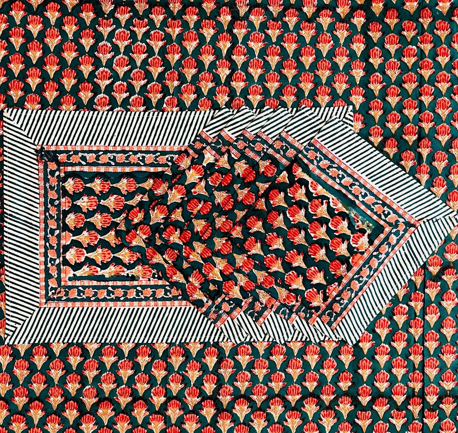 Red and Green Napkins & Placemats