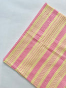 Yelllow Printed waffle Bath Towels- Set Of 2