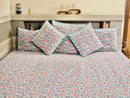 Aqua Marine Bed Sheet with Pillow Covers