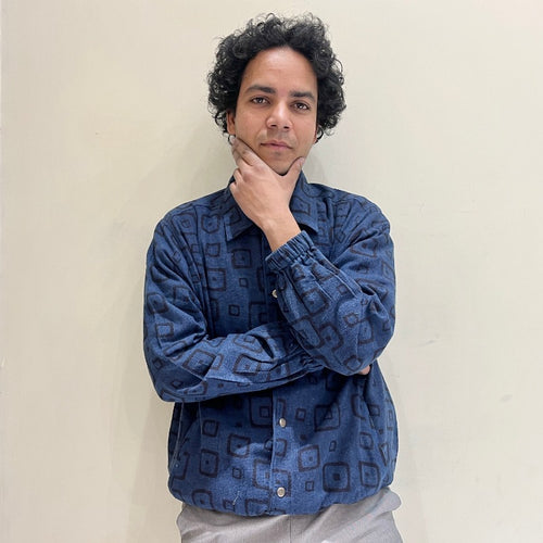 Kala Cotton Natural Indigo Jacket