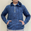 Kala Cotton Natural  Indigo Printed Hoodie