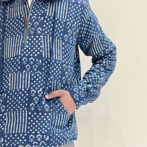 Kala Cotton Natural Indigo Hoodie