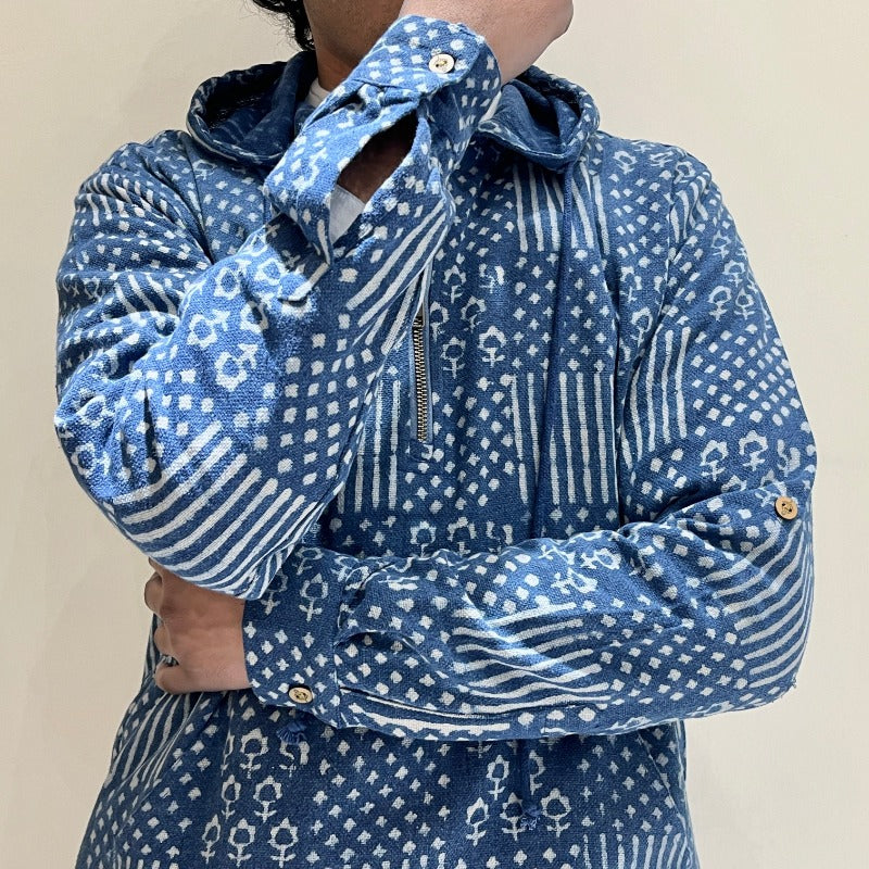 Kala Cotton Natural Indigo Hoodie
