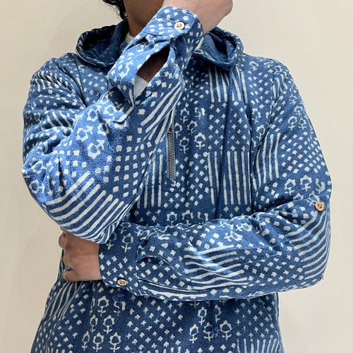 Kala Cotton Natural Indigo Hoodie
