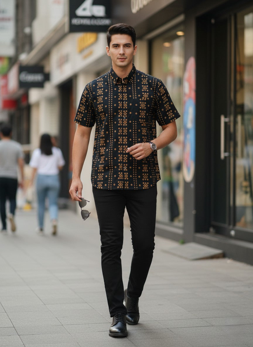 Cotton Printed Half Sleeve Shirt