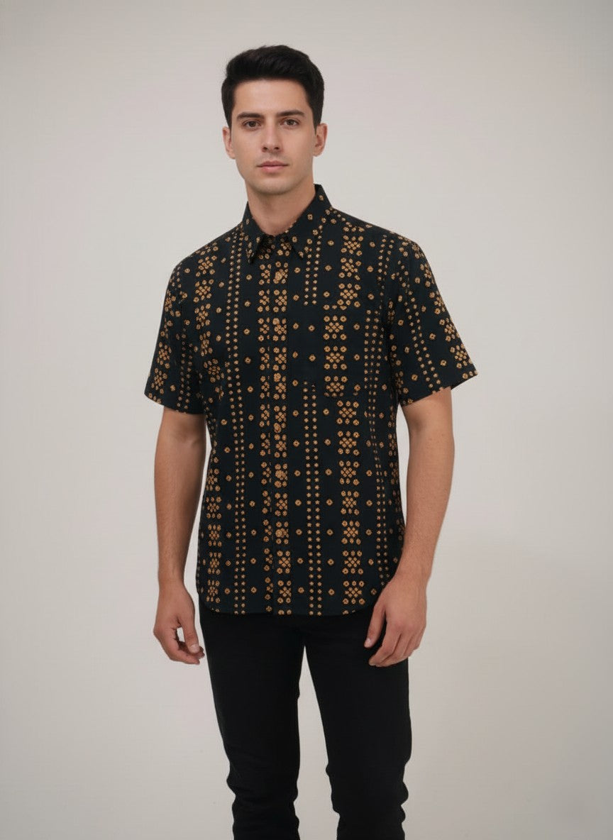 Cotton Printed Half Sleeve Shirt