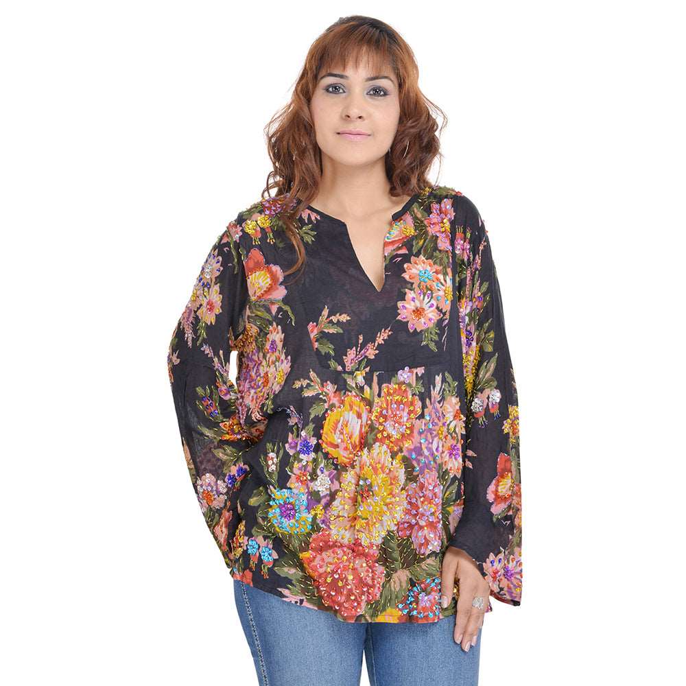 Floral Short Tunic