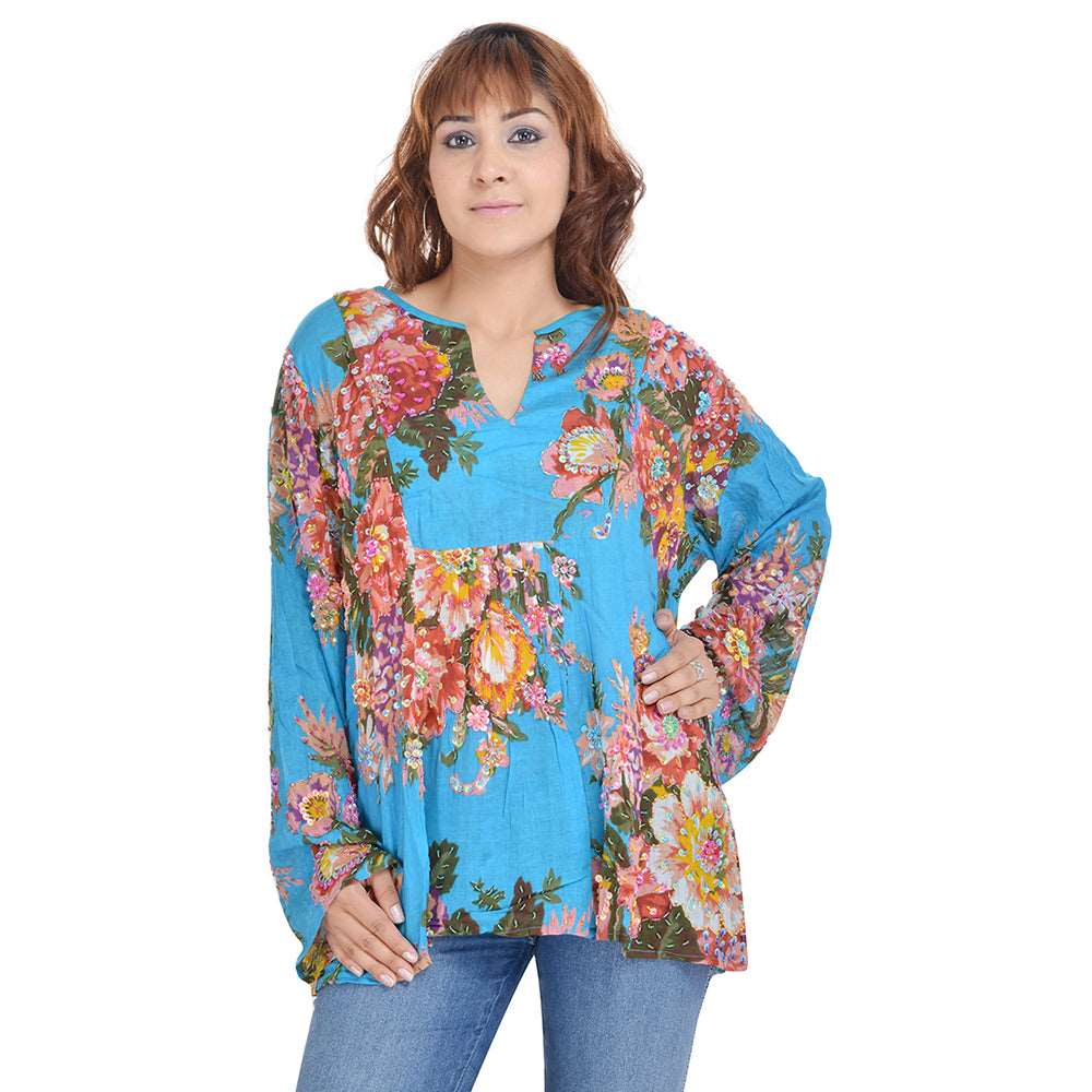 Floral Short Tunic