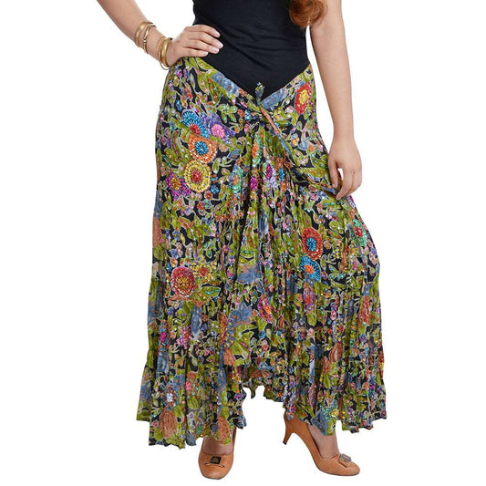 Printed Asymmetrical Skirt