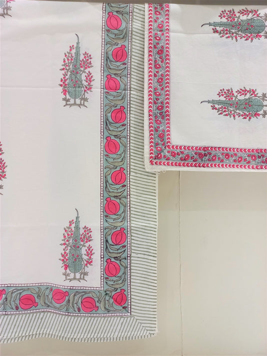 Floral Palm Bedsheet Set