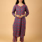 Cotton Printed Kurta Pant Set With Dupatta