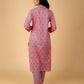 Cotton Printed Kurta Pant Set With Dupatta