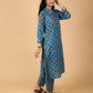 Cotton Printed Kurta Pant Set With Dupatta