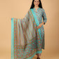 Cotton Printed Kurta Pant Set With Dupatta
