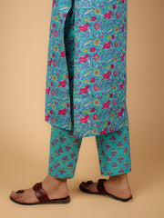 Cotton Printed Kurta Pant Set(No Dupatta)