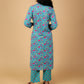 Cotton Printed Kurta Pant Set With Dupatta