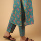 Cotton Printed Kurta Pant Set With Dupatta