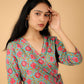Cotton Printed Wrap Kurta