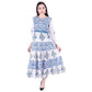 White & Blue Long Kurta