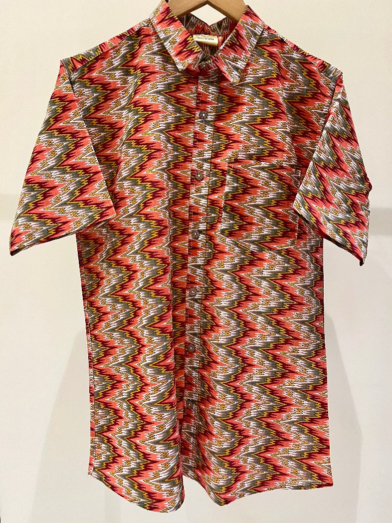COTTON PRINTED HALF SLEEVE SHIRT