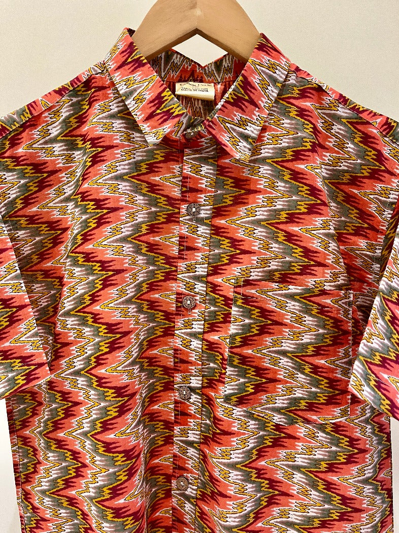 COTTON PRINTED HALF SLEEVE SHIRT
