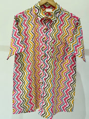 COTTON PRINTED HALF SLEEVE SHIRT