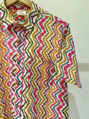 COTTON PRINTED HALF SLEEVE SHIRT