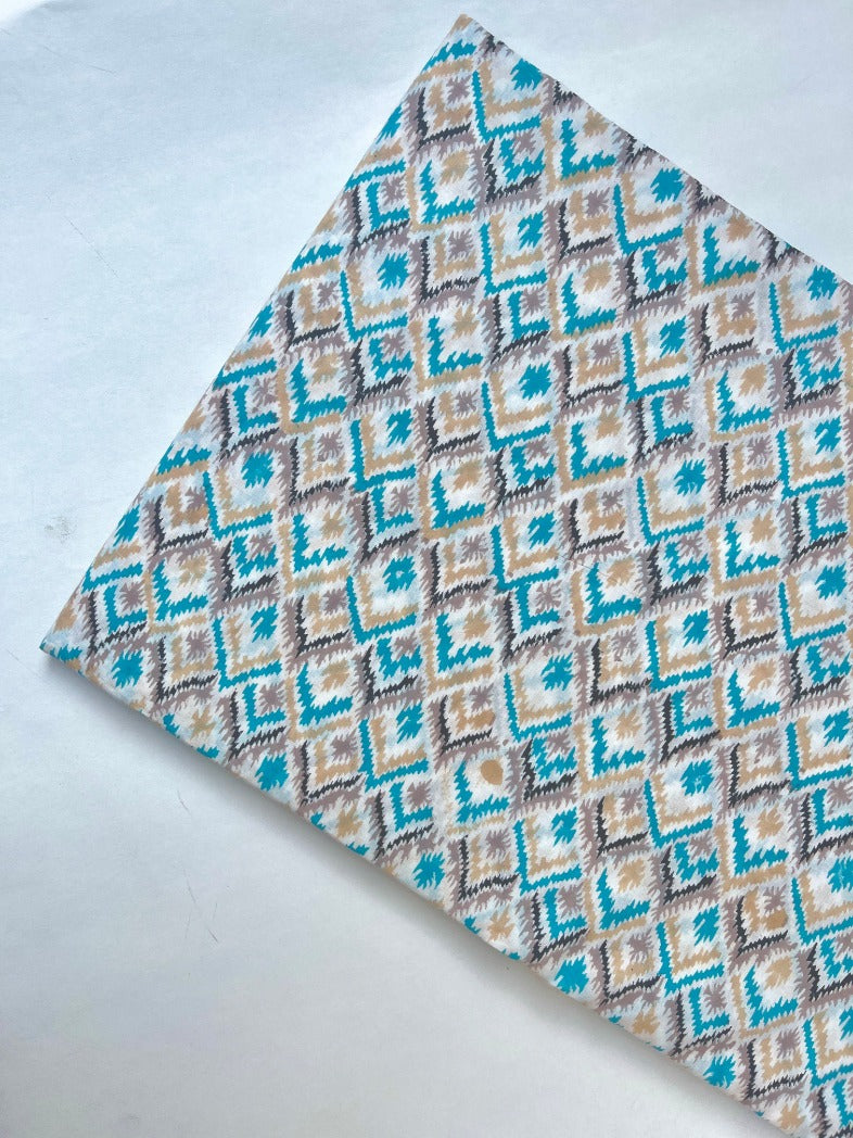 Cotton Block Printed Fabric