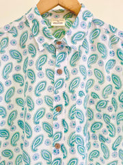 COTTON BLOCK PRINTED HALF SLEEVE SHIRT