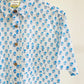 COTTON BLOCK PRINTED HALF SLEEVE SHIRT
