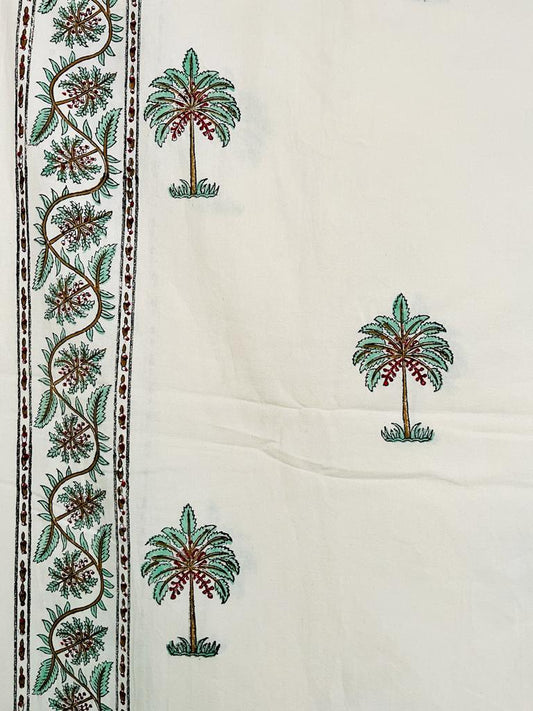 Palm Bedsheet with Pillow Covers