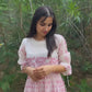 'Chanderi Silk' Pink Bloom Printed Dress - Limited Edition